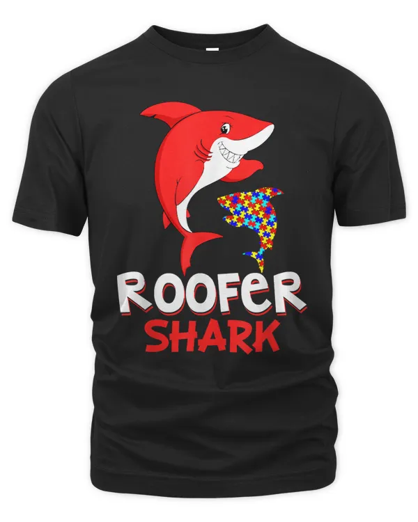 Autism Roofer Shark T-Shirt