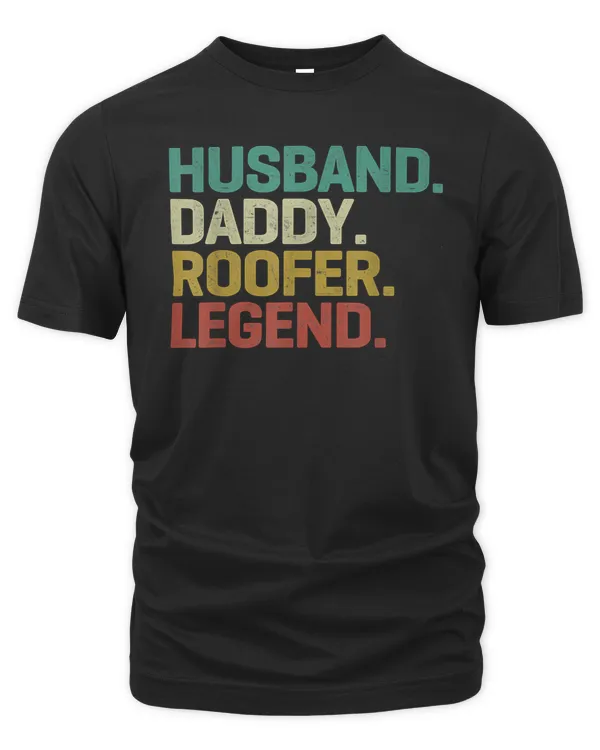 Husband Daddy Roofer Vintage T-Shirt