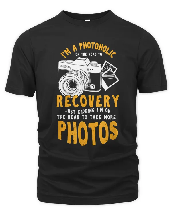 A Photoholic Road To Recovery Funny Photographer T-Shirt T-Shirt