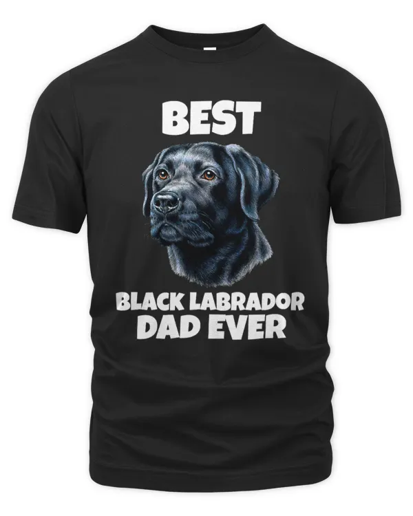 Dog Best Dad Ever Black Labrador Retriever Portrait 478 paws