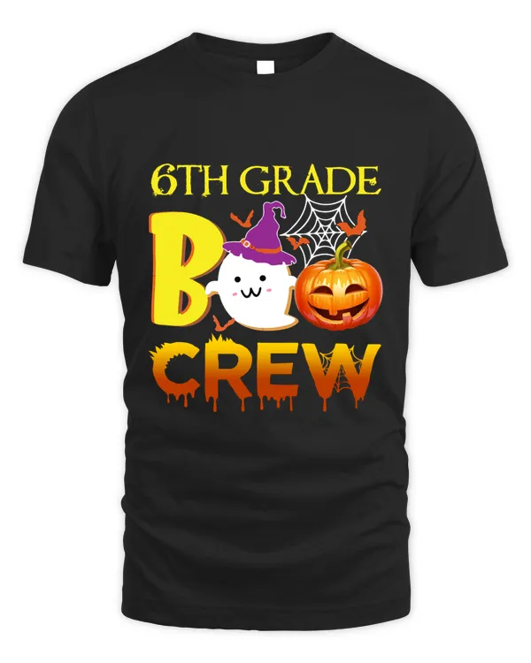 6th Grade Boo Crew Ghost Pumpkin Students Teachers Halloween