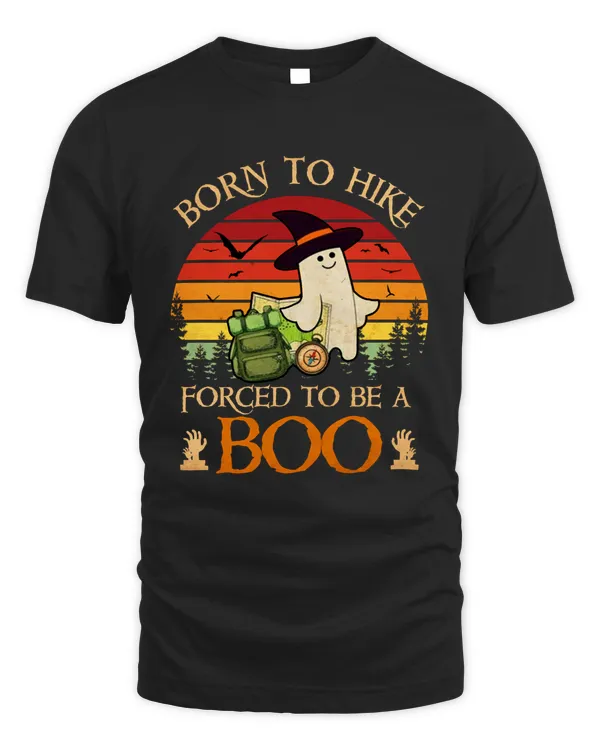 Born to Hike Forced to be a Boo Witch Halloween vintage