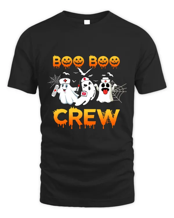 Funny Halloween Pumpkin Tee Gifts, Boo Boo Crew Ghost Doctor