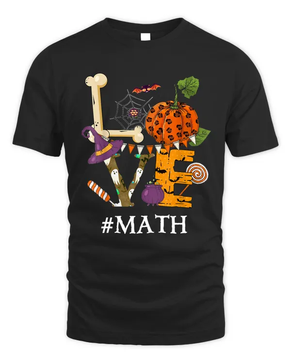 Love Math Teacher Pumpkin Halloween Sweet Candy
