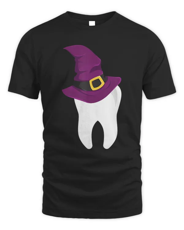 dentist s, funny gift tooth halloween with witch hat