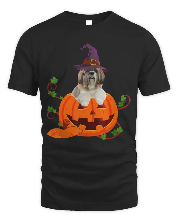 Dog Lover Gifts Funny Shih Tzu Pumpkin Halloween T-Shirt