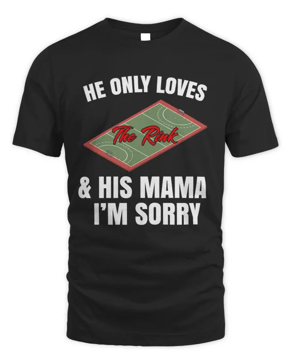 Hockey loves mama Ladies T-Shirt