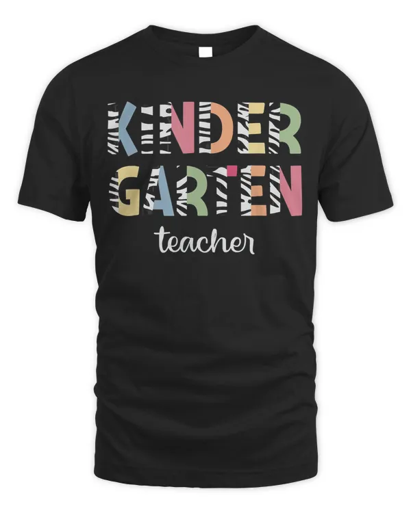 Zebra Print I Kindergarten Teacher Supplies T-Shirt