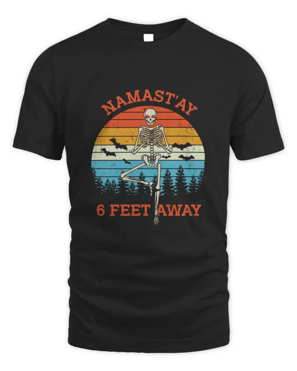 Skeleton Namastay Feet Away