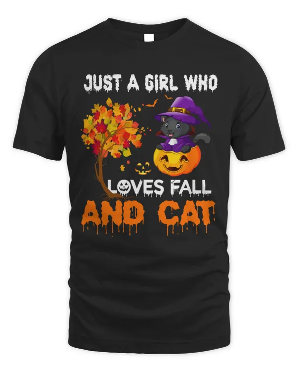 Just a girl who love fall and cat Halloween costume