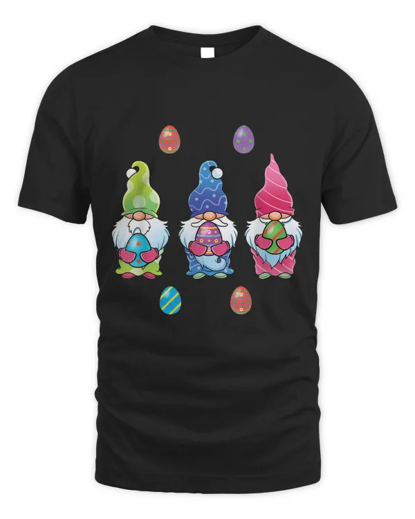 Cute Easter Gnomes Funny Colorful Easter Egg Hunting Gnome T-Shirt