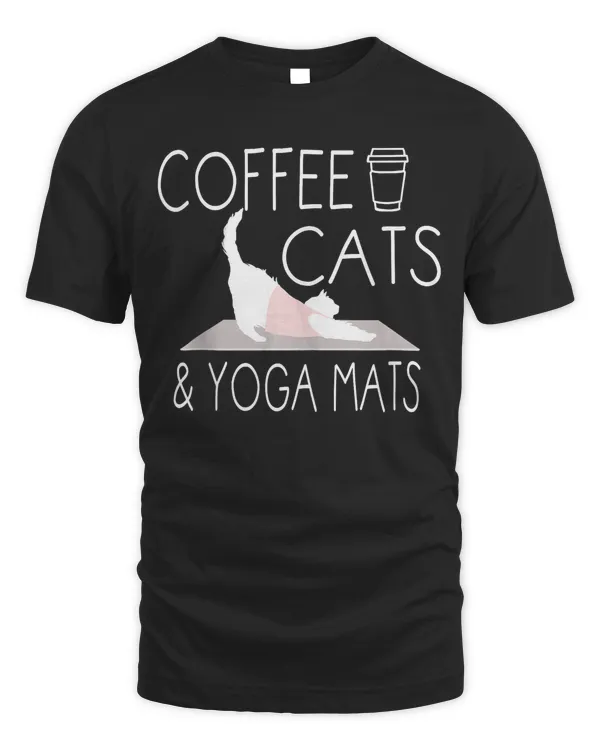 coffee, cats & yoga mats - funny gifts  yoga instructor