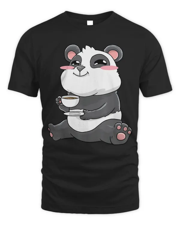panda coffee anime kawaii cute gift