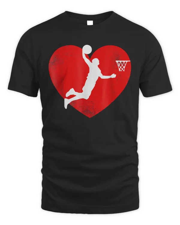 Basketball Valentine Day Tshirt For Basketball Lover Gifts