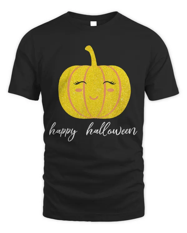 Cute Pumpkin Halloween Thanksgiving shirt funny costume girl T-Shirt