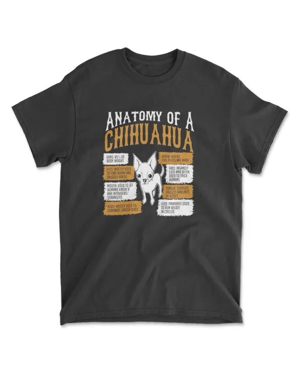 Anatomy Of Chihuahua Dog Lovers T Shirt Womens Premium T Shirt
