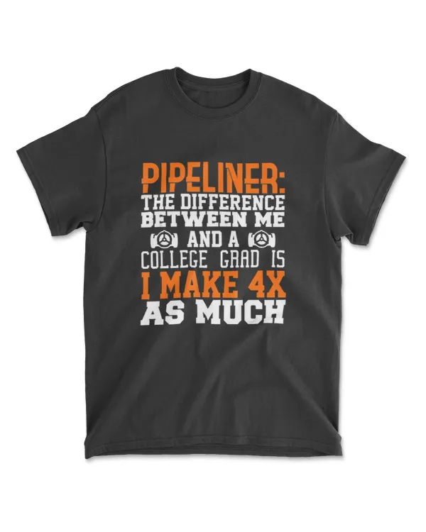 4x College Shirt Pipeliner Welder Welding Pipeline Gift T-Shirt