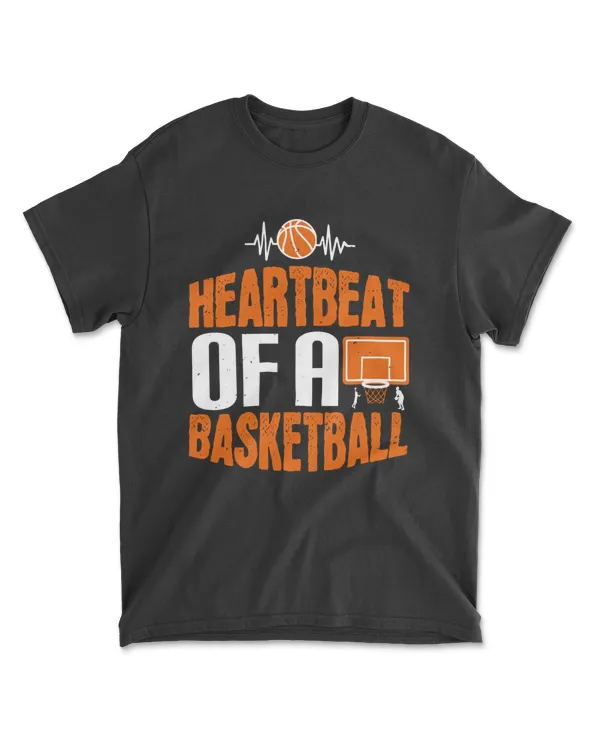 Heartbeat Of A Basketball Basketball T-Shirt