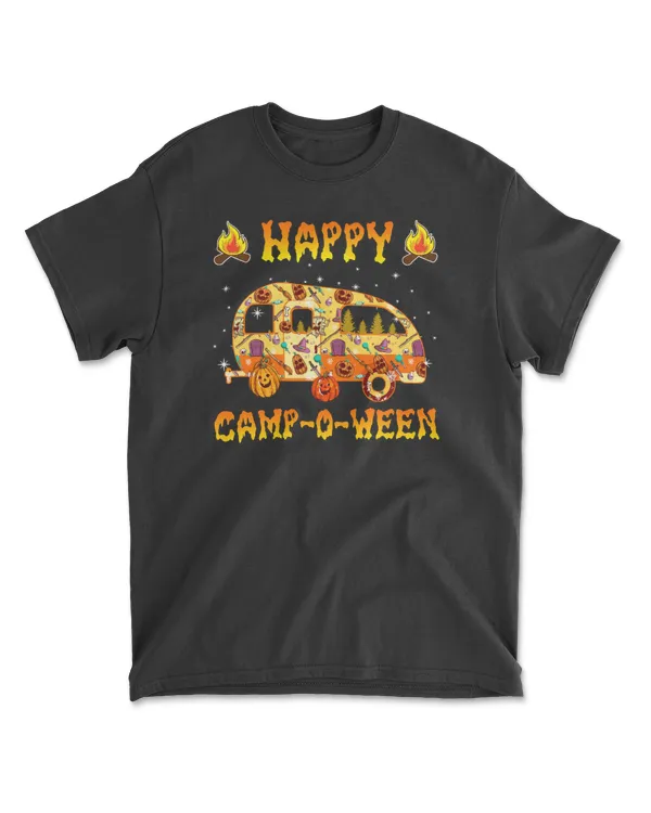 Camping HalloweenCaravan Happy Campoween Halloween Pumpkinscamper