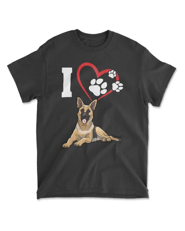 I Love My German Shepherd Dog T-Shirt