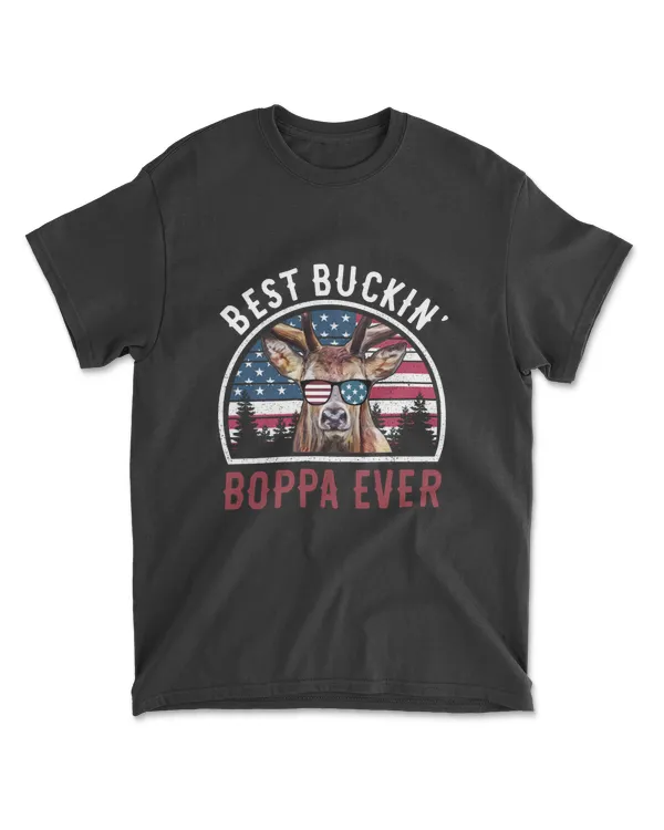 American Hunting Best Buckin' Boppa Ever Flag Glasses Love