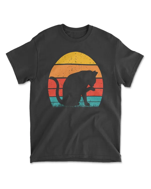Cat Sunset Colorful Background for T-Shirt 9