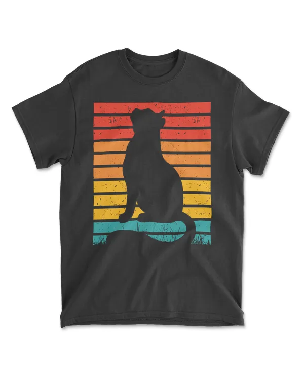Cat Sunset Colorful Background for T-Shirt 19
