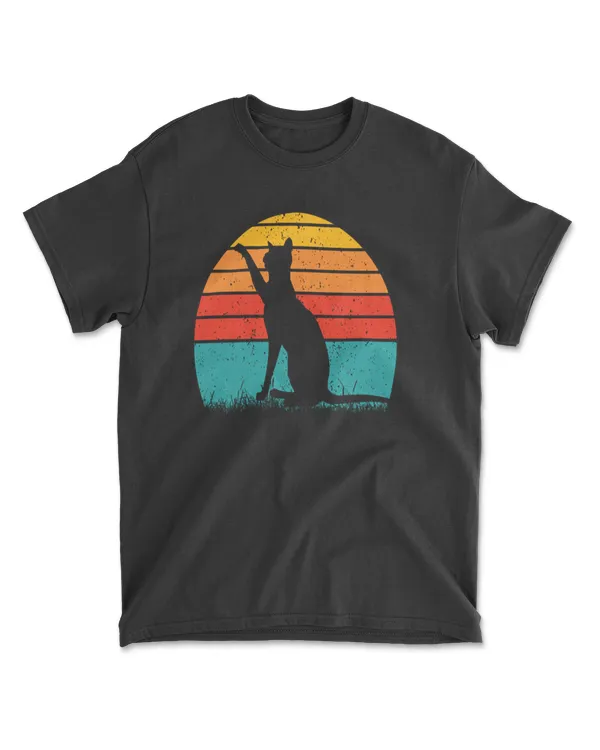 Retro Vintage Sunset For Cat T-Shirt 3