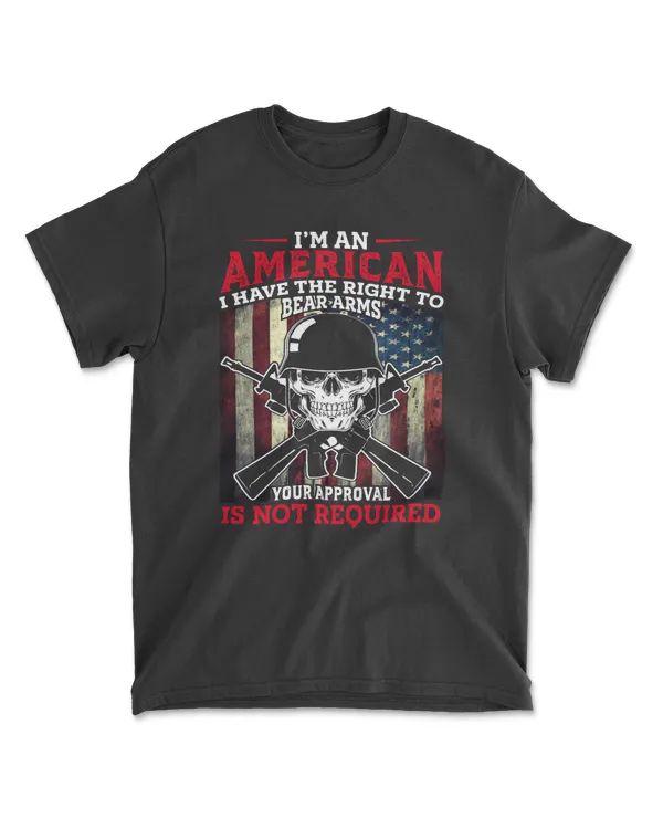 I'm an american i have the right to bear arms your approval is not required, Veteran shirt