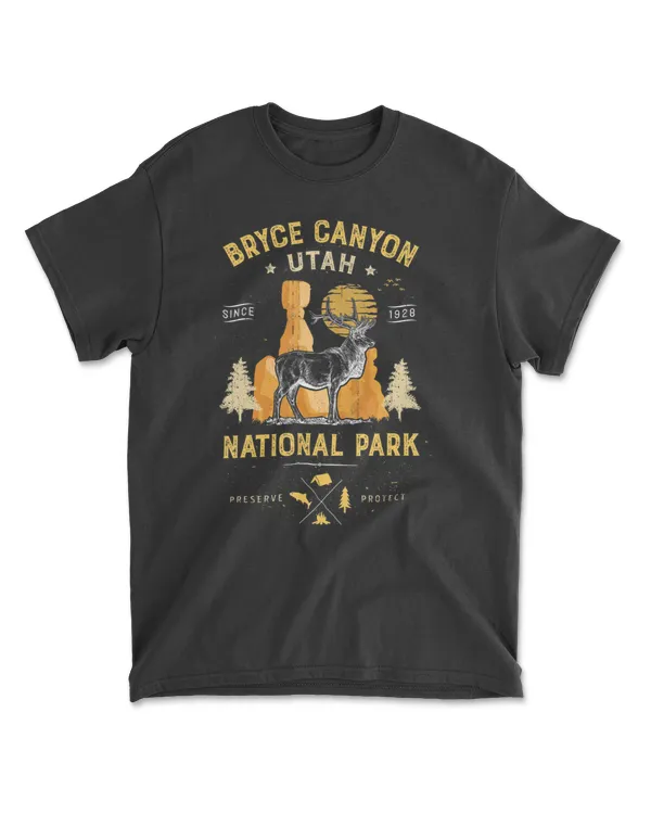 Bryce Canyon National Park T shirt Vintage Utah Deer Elk