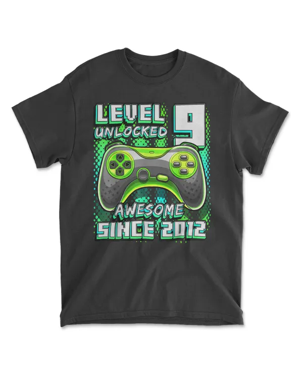 Level 9 Unlocked Awesome 2012 Video Game 9th Birthday