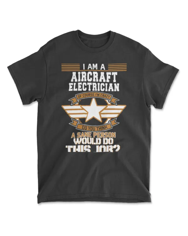 Aircraft Electrician Tshirt Aviation Military Techanician