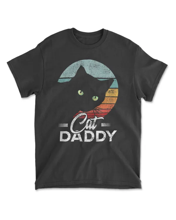 Best Cat Dad Daddy Ever Cat Lover Men T-Shirt