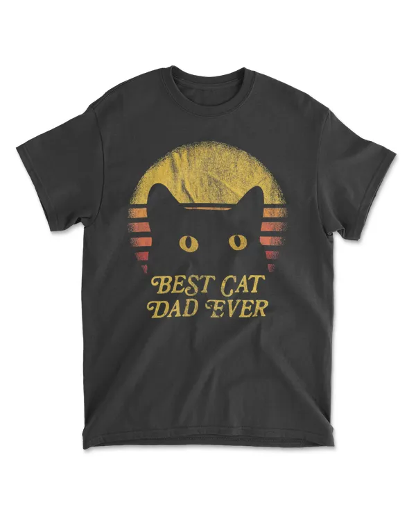 Best Cat Daddy Vintage Eighties Style Cat Retro Distressed T-Shirt