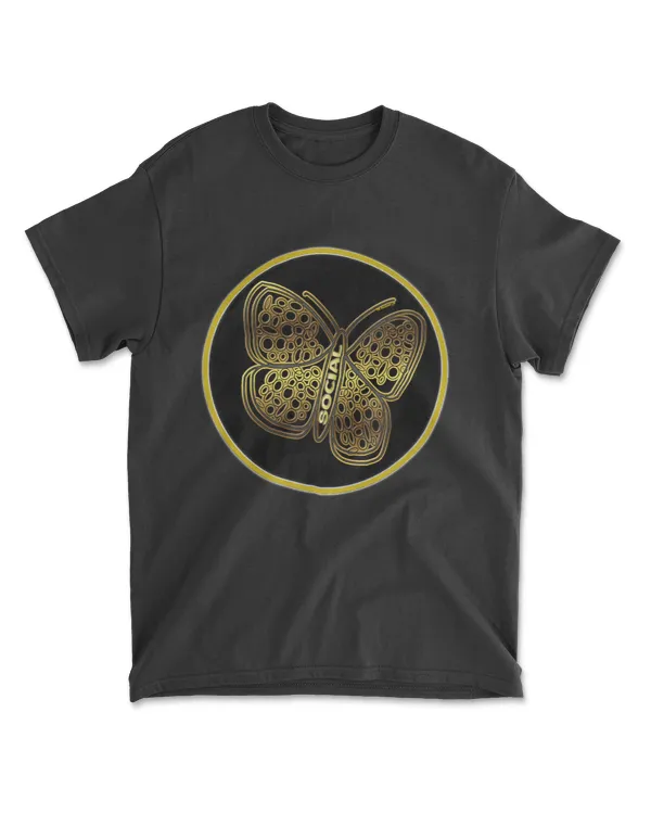 Butterfly Funny Cute Pattern Graphic Print Premium T-Shirt