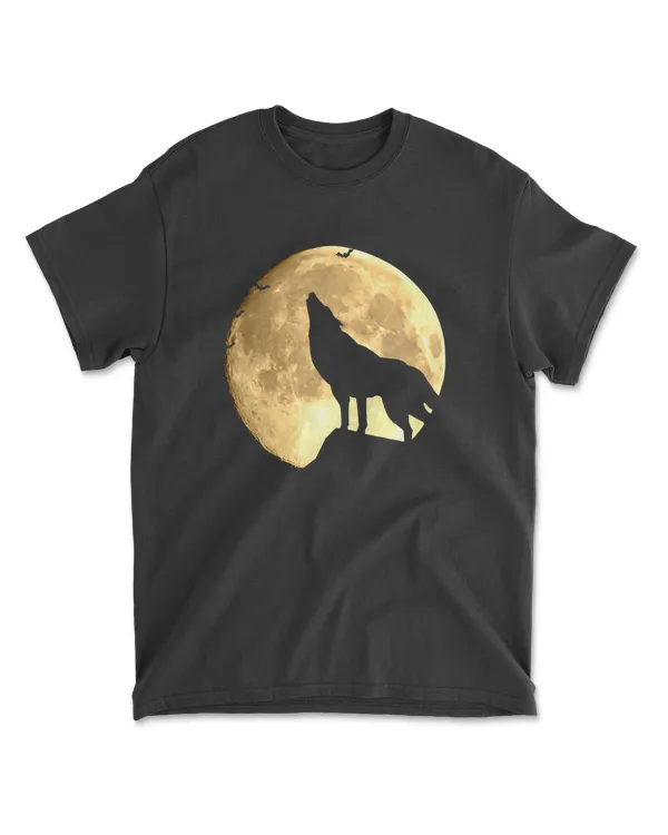 Wolf and Moon