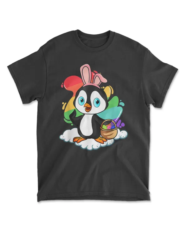 Funny Easter Penguin Lover Cute Egg Costume Kids Women Gift T-Shirt