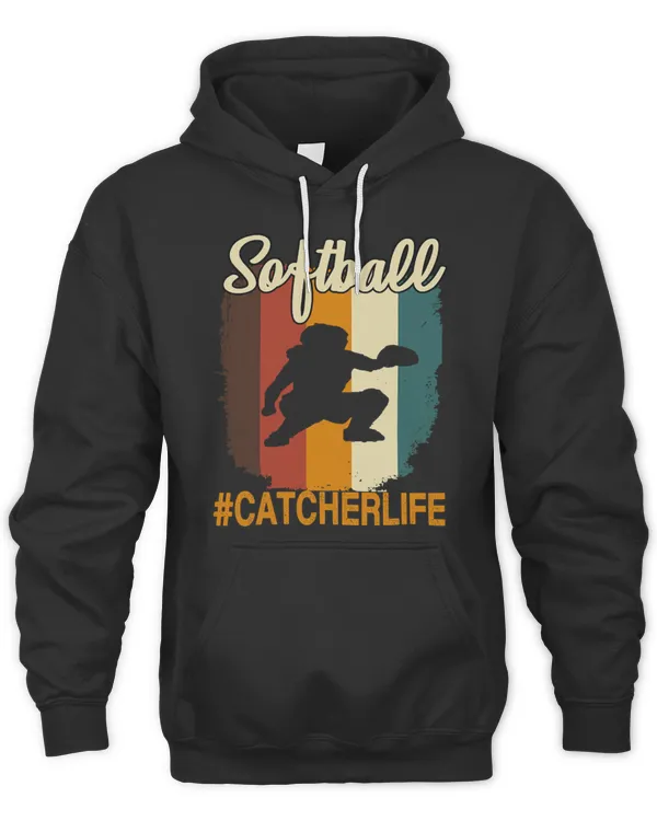 Softball Catcher Shirt Funny Retro Softball Gift T-Shirt