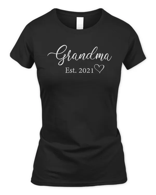 First Time Grandma 2021 Floral Promoted To Grandma Mother's T-Shirt
