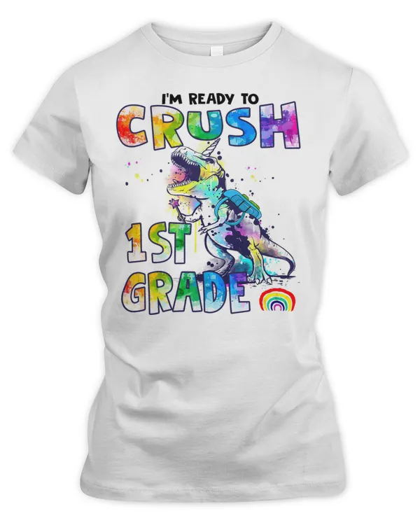 I'm Ready To Crush 1st grade-watercolor saurus