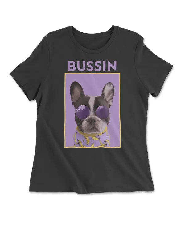 Funny Dog With Sunglasses Bulldog Bussin Sweatshirt