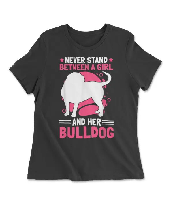 Girl With Olde English Bulldog English Bulldog Saying T Shirt