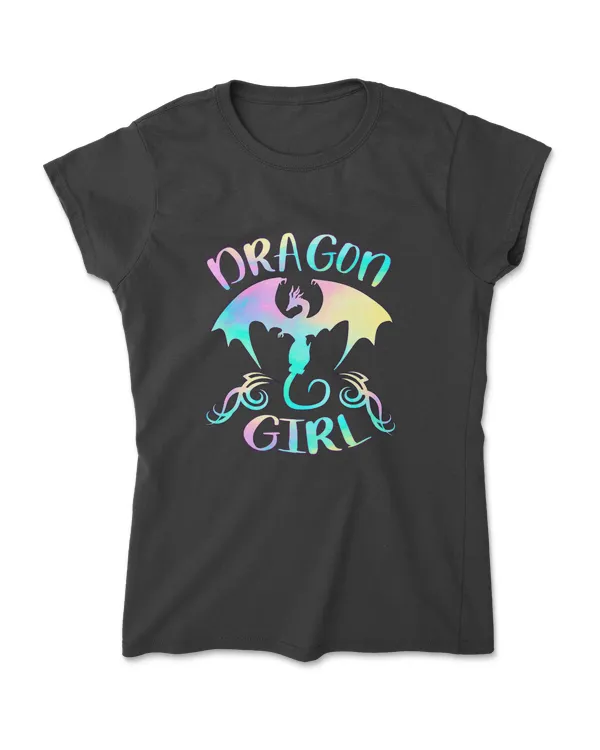 Dragon Girl Just A Girl Who Loves Dragons Lover Themed T-Shirt