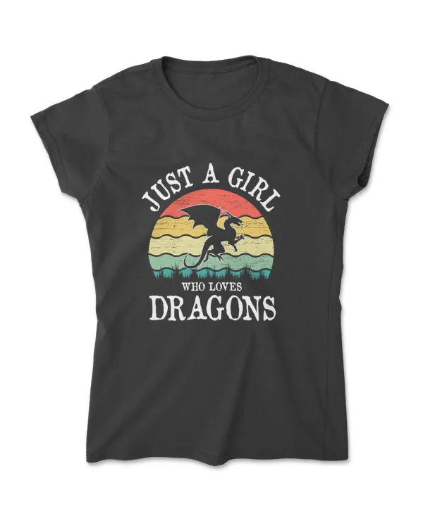 Just A Girl Who Loves Dragons T-Shirt