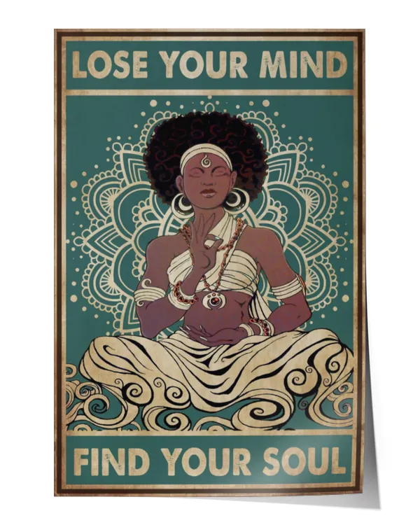 home decor poster afro queens yoga vertical poster ideal gift