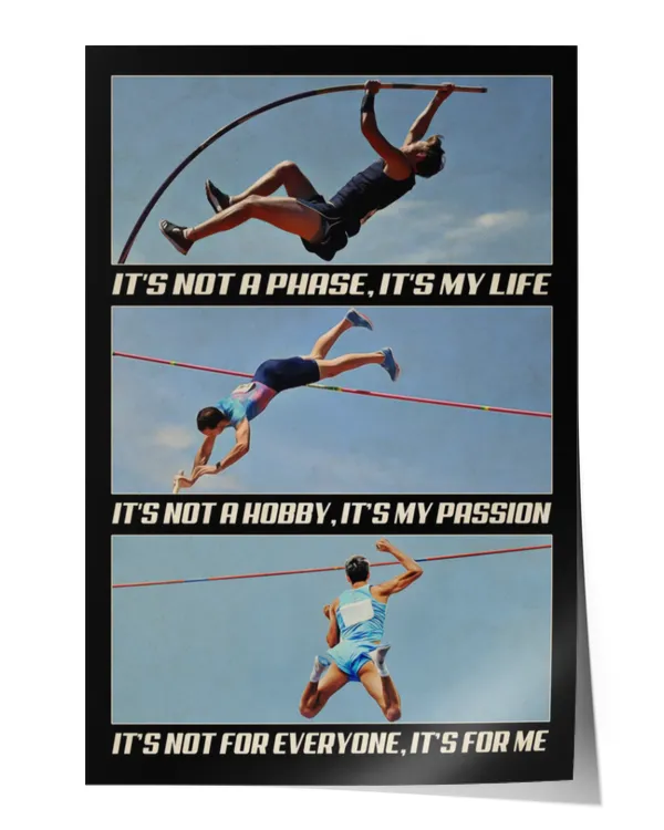 home decor wall posters pole vault it's for me vertical poster ideal gift