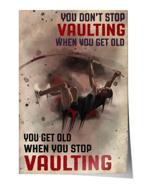 home decor wall posters pole vault you don't stop vertical poster ideal gift