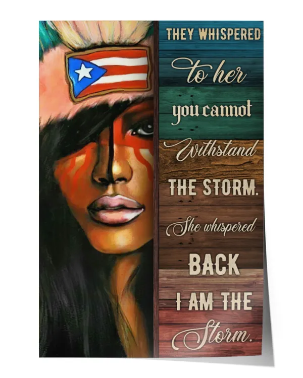 home decor wall posters puerto rican girl she whispered back vertical poster ideal gift