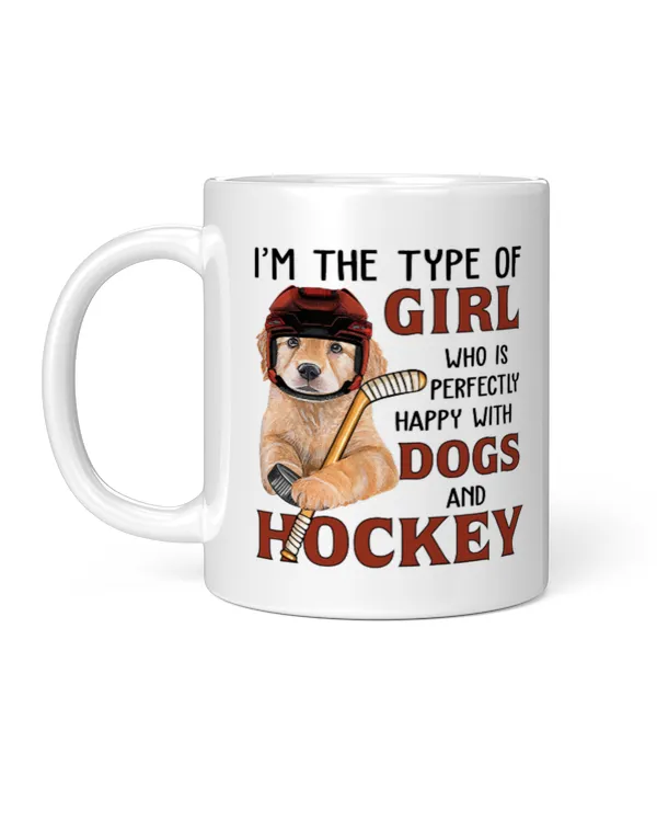 Happy with dogs and hockey