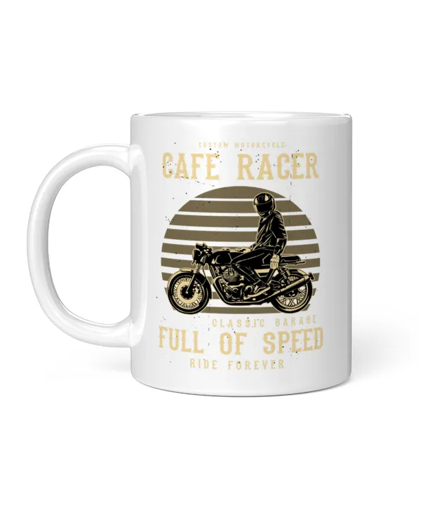 Men Cafe racer Full of Speed Mug